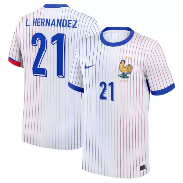 Camisolas França L. Hernandez 21 Equipamento Alternativo Euro 2024