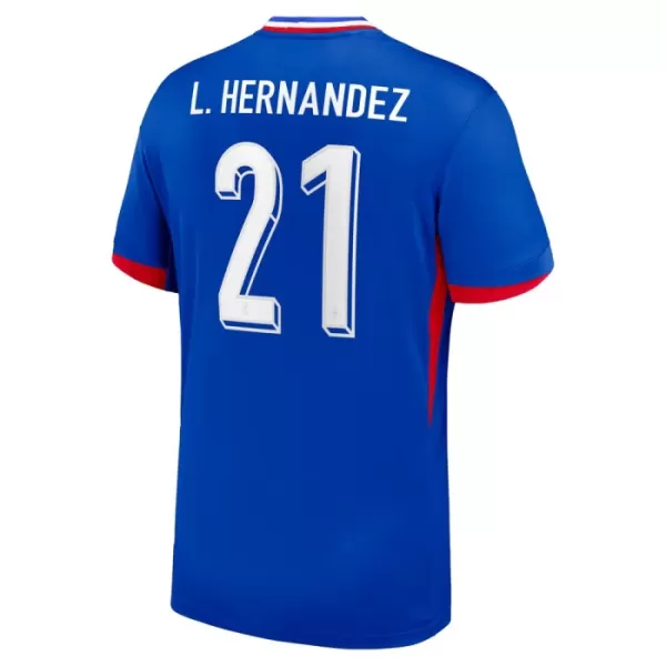 Camisolas França L. Hernandez 21 Equipamento Principal Euro 2024