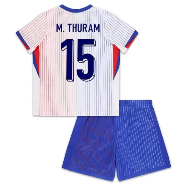 Camisolas França M. Thuram 15 Criança Equipamento Alternativo Euro 2024