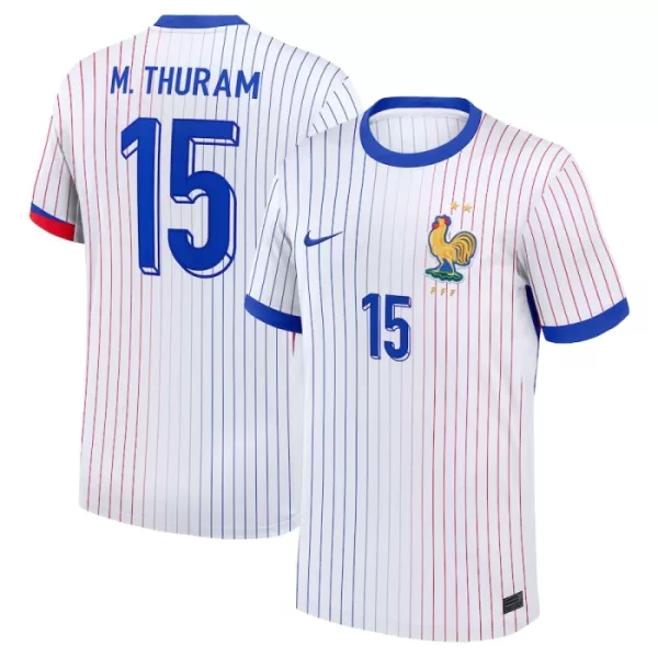 Camisolas França M. Thuram 15 Equipamento Alternativo Euro 2024