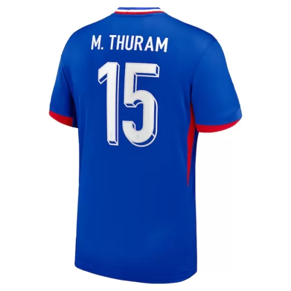 Camisolas França M. Thuram 15 Equipamento Principal Euro 2024