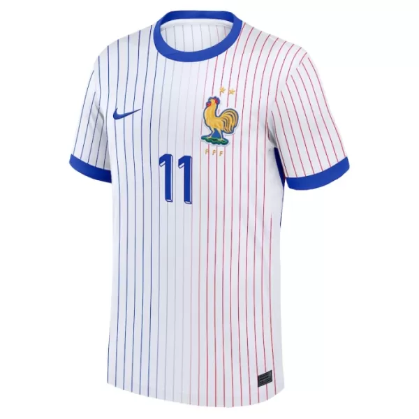 Camisolas França Ousmane Dembélé 11 Equipamento Alternativo Euro 2024