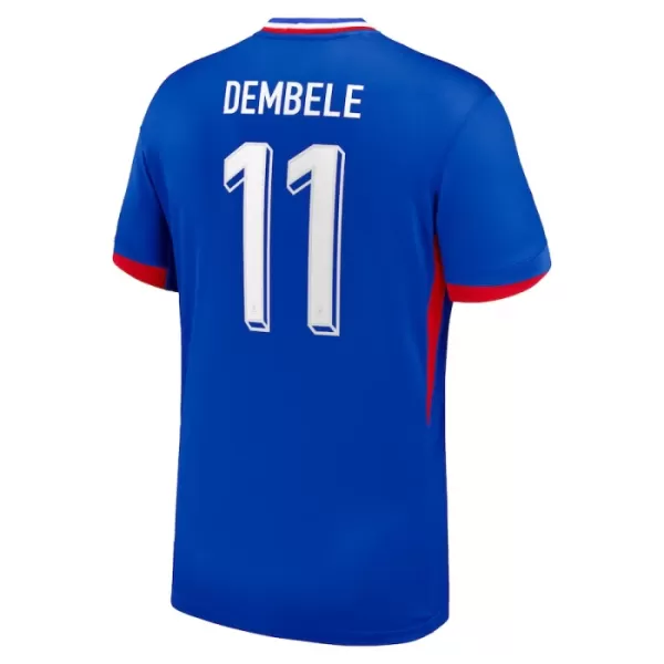 Camisolas França Ousmane Dembélé 11 Equipamento Principal Euro 2024