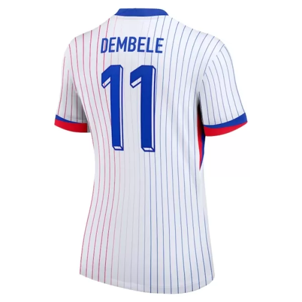 Camisolas França Ousmane Dembélé 11 Mulher Equipamento Alternativo Euro 2024