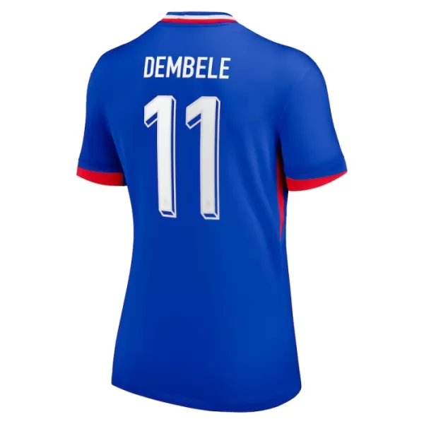 Camisolas França Ousmane Dembélé 11 Mulher Equipamento Principal Euro 2024