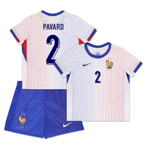 Camisolas França Pavard 2 Criança Equipamento Alternativo Euro 2024