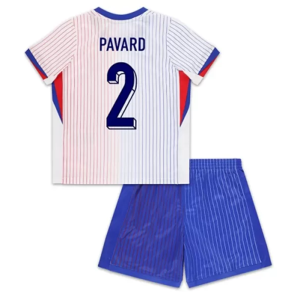 Camisolas França Pavard 2 Criança Equipamento Alternativo Euro 2024