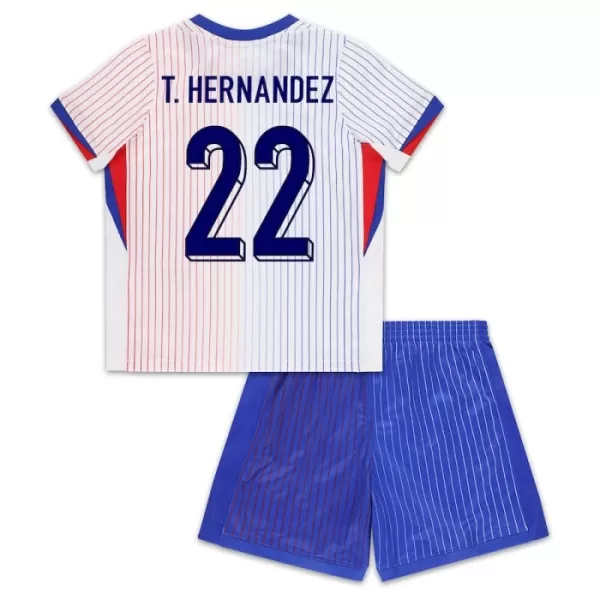 Camisolas França Theo Hernández 22 Criança Equipamento Alternativo Euro 2024