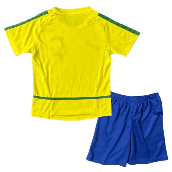 Camisolas Brasil 2002-2003 Criança Equipamento Principal Retro