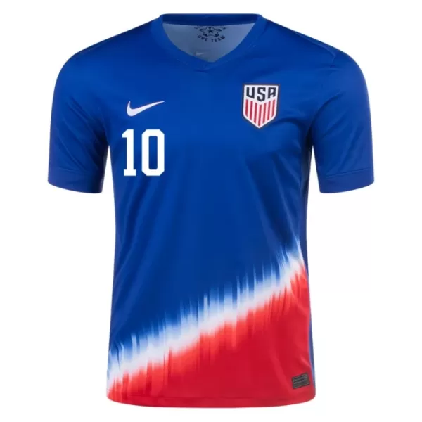 Camisolas Estados Unidos Christian Pulišić 10 Equipamento Alternativo 2024