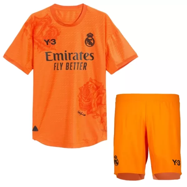 Camisolas Guarda Redes Real Madrid Criança Equipamento 4ª 23/24 Laranja