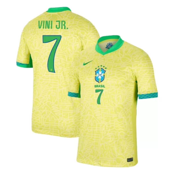 Camisolas Brasil Vinicius Junior 7 Equipamento Principal 2024