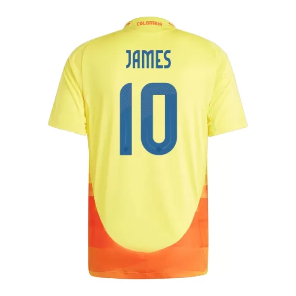 Camisolas Colômbia James Rodriguez 10 Equipamento Principal 2024