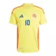 Camisolas Colômbia James Rodriguez 10 Equipamento Principal 2024