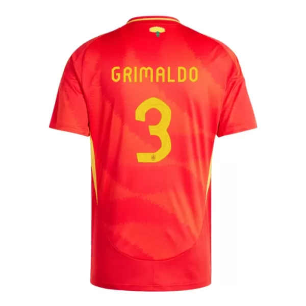 Camisolas Espanha Alejandro Grimaldo 3 Equipamento Principal Euro 2024