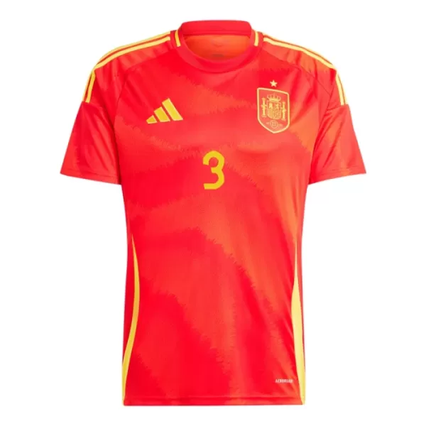 Camisolas Espanha Alejandro Grimaldo 3 Equipamento Principal Euro 2024