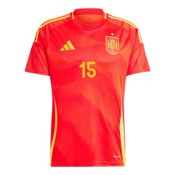 Camisolas Espanha Alex Baena 15 Equipamento Principal Euro 2024