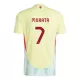 Camisolas Espanha Alvaro Morata 7 Equipamento Alternativo Euro 2024