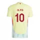 Camisolas Espanha Dani Olmo 10 Equipamento Alternativo Euro 2024