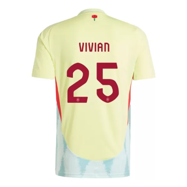 Camisolas Espanha Dani Vivian 25 Equipamento Alternativo Euro 2024