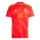 Camisolas Espanha Daniel Carvajal 20 Equipamento Principal Euro 2024