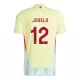 Camisolas Espanha Joselu 12 Equipamento Alternativo Euro 2024