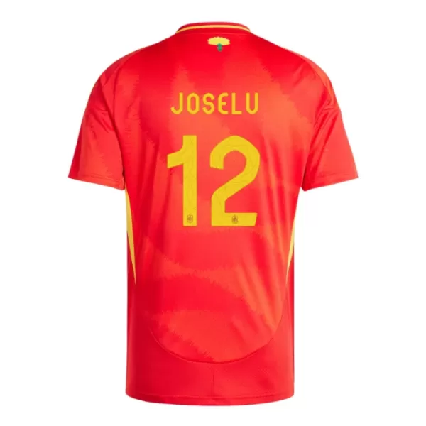 Camisolas Espanha Joselu 12 Equipamento Principal Euro 2024