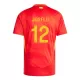 Camisolas Espanha Joselu 12 Equipamento Principal Euro 2024