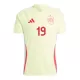 Camisolas Espanha Lamine Yamal 19 Equipamento Alternativo Euro 2024