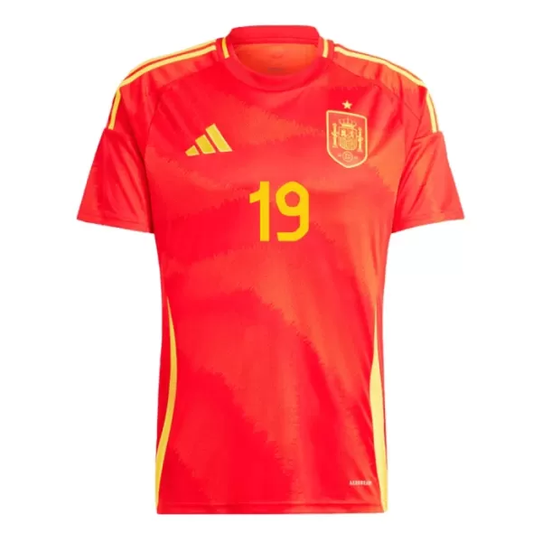 Camisolas Espanha Lamine Yamal 19 Equipamento Principal Euro 2024