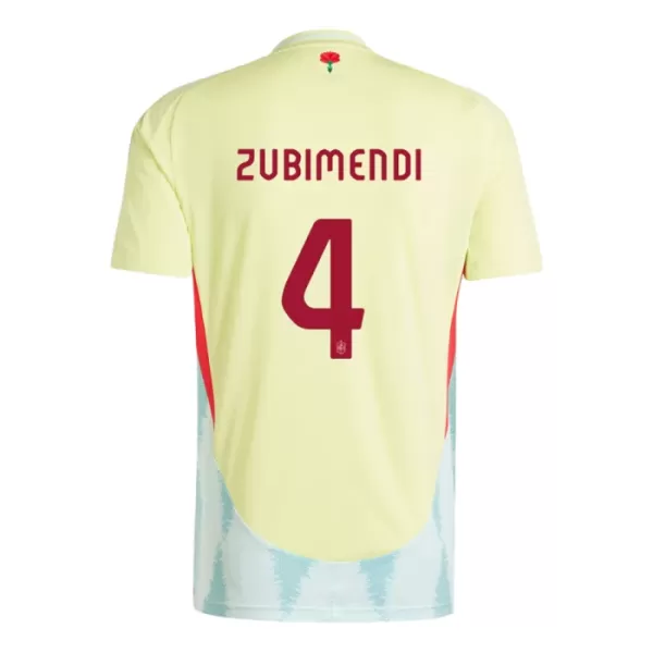 Camisolas Espanha Martin Zubimendi 4 Equipamento Alternativo Euro 2024