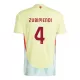 Camisolas Espanha Martin Zubimendi 4 Equipamento Alternativo Euro 2024