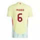 Camisolas Espanha Mikel Merino 6 Equipamento Alternativo Euro 2024