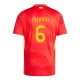 Camisolas Espanha Mikel Merino 6 Equipamento Principal Euro 2024