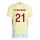 Camisolas Espanha Mikel Oyarzabal 21 Equipamento Alternativo Euro 2024