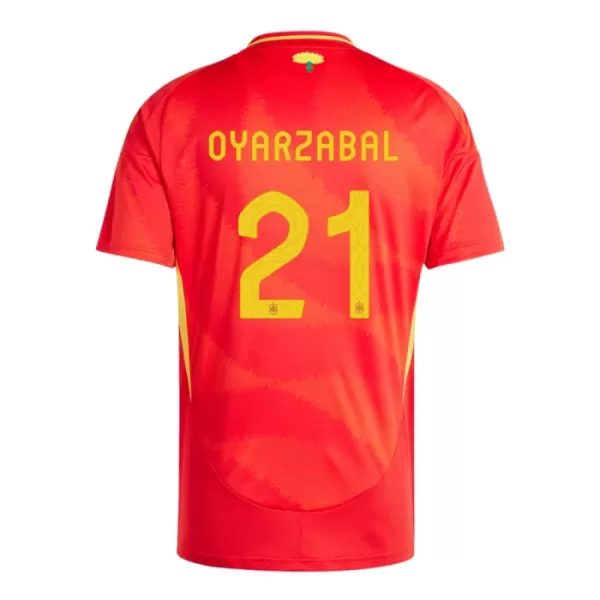 Camisolas Espanha Mikel Oyarzabal 21 Equipamento Principal Euro 2024