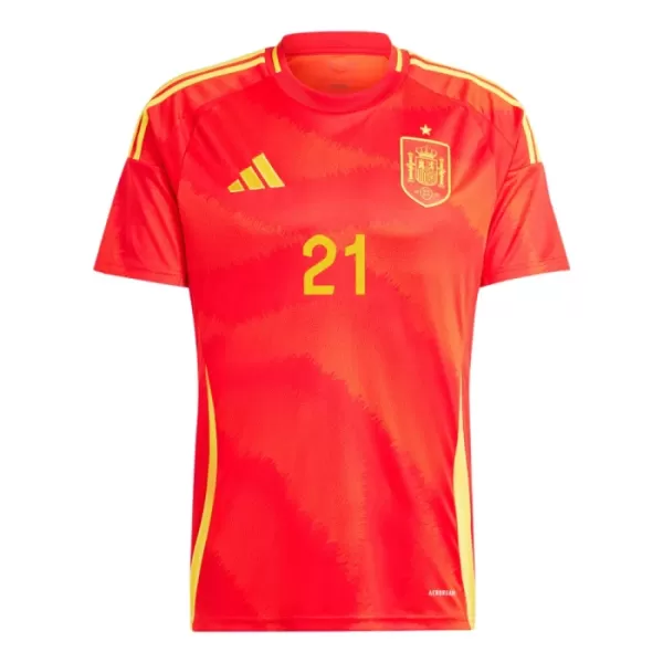 Camisolas Espanha Mikel Oyarzabal 21 Equipamento Principal Euro 2024