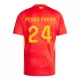 Camisolas Espanha Pedro Porro 24 Equipamento Principal Euro 2024