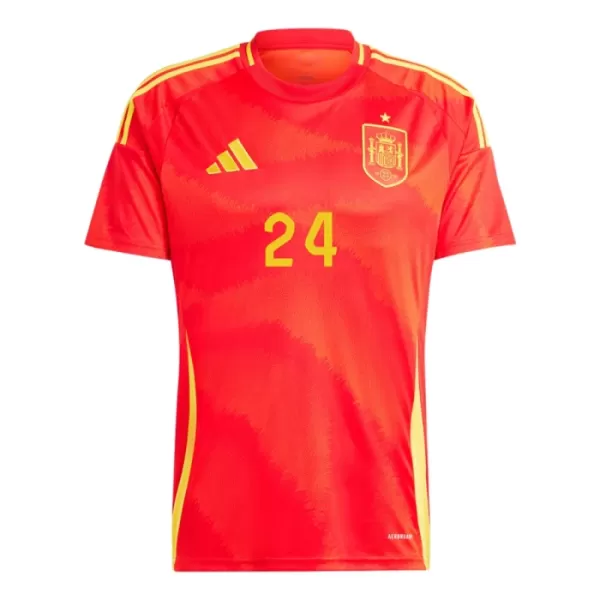 Camisolas Espanha Pedro Porro 24 Equipamento Principal Euro 2024