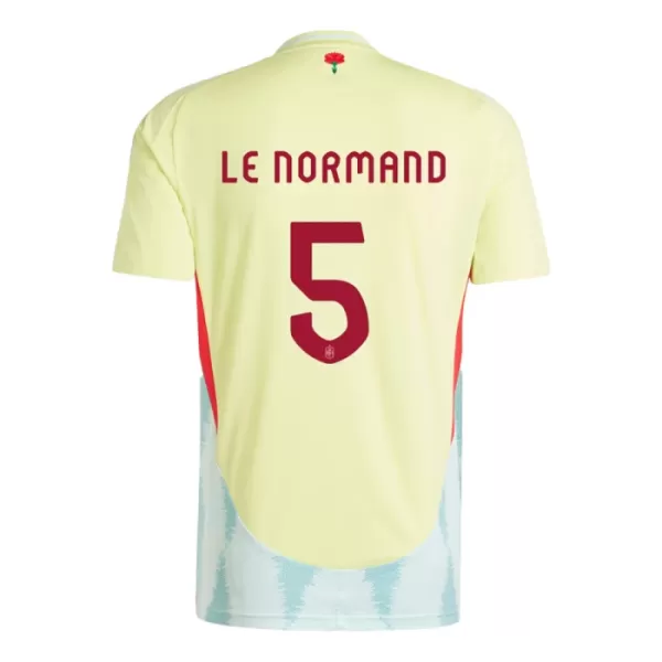 Camisolas Espanha Robin Le Normand 5 Equipamento Alternativo Euro 2024