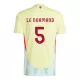 Camisolas Espanha Robin Le Normand 5 Equipamento Alternativo Euro 2024