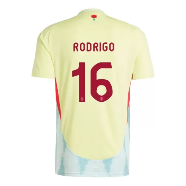 Camisolas Espanha Rodrigo Hernández 16 Criança Equipamento Alternativo Euro 2024