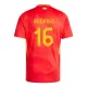 Camisolas Espanha Rodrigo Hernández 16 Equipamento Principal Euro 2024