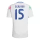 Camisolas Itália Giorgio Scalvini 15 Equipamento Alternativo Euro 2024