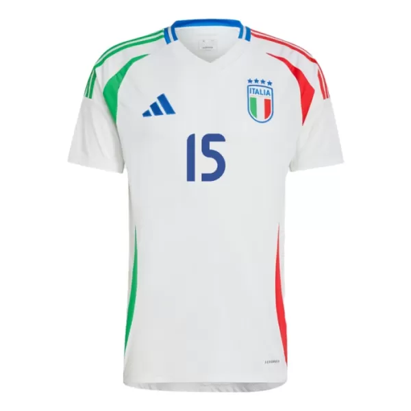 Camisolas Itália Giorgio Scalvini 15 Equipamento Alternativo Euro 2024