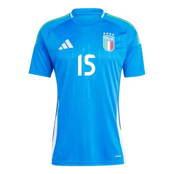 Camisolas Itália Giorgio Scalvini 15 Equipamento Principal Euro 2024