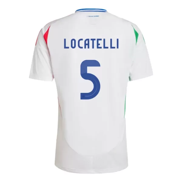 Camisolas Itália Manuel Locatelli 5 Equipamento Alternativo Euro 2024