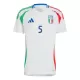 Camisolas Itália Manuel Locatelli 5 Equipamento Alternativo Euro 2024