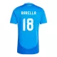 Camisolas Itália Nicolo Barella 18 Equipamento Principal Euro 2024