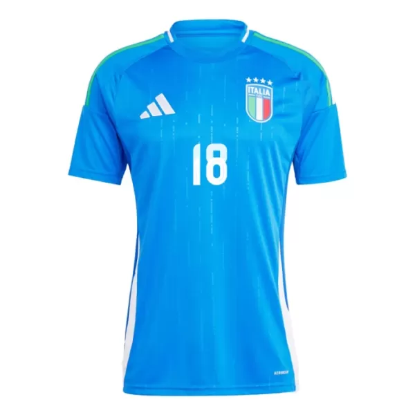 Camisolas Itália Nicolo Barella 18 Equipamento Principal Euro 2024